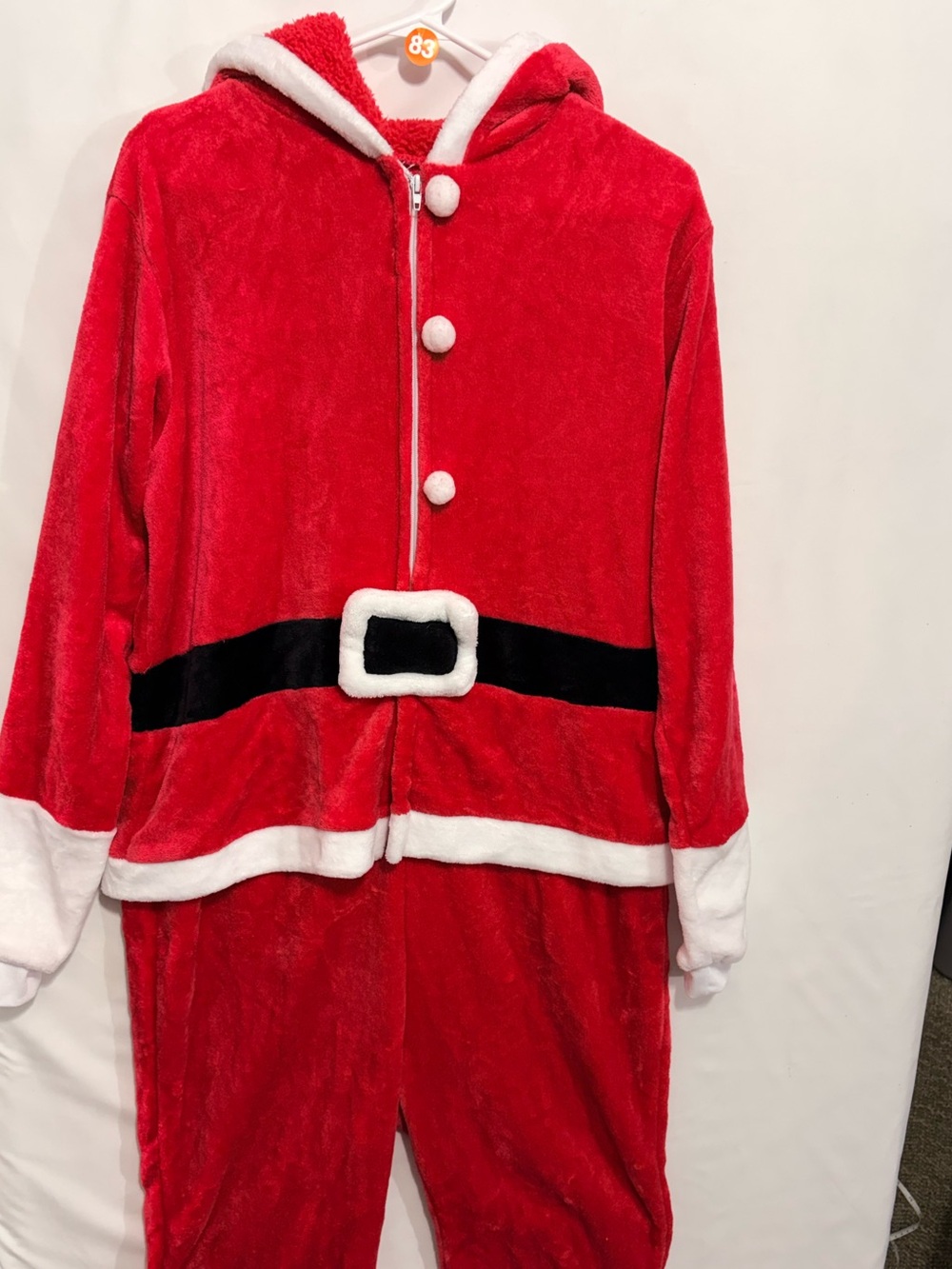 Adult Medium Santa Costume Onesie.